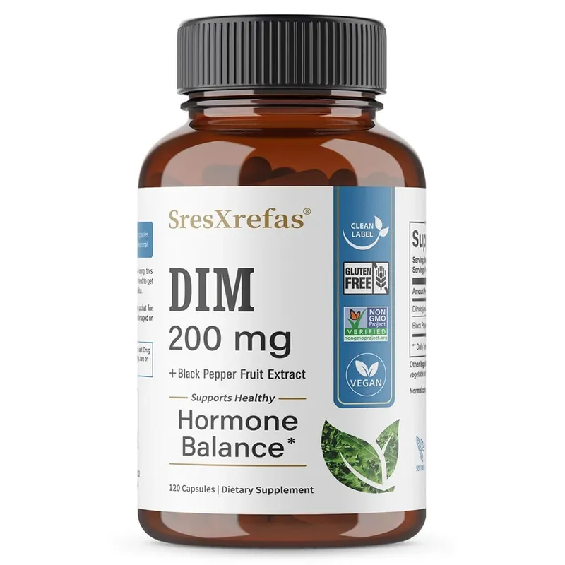 DIM Supplement 200mg Unisex Menopausal Support Antioxidant Support Promotes Overall Health — image 2