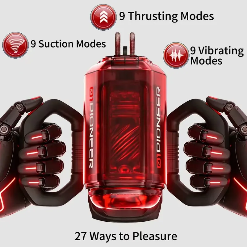 Upgraded Automatic Male Masturbator 7 Modes Suction Vibration Thrusting Portable Handle Pocket Pussy Stroker Blowjob Sex Toys