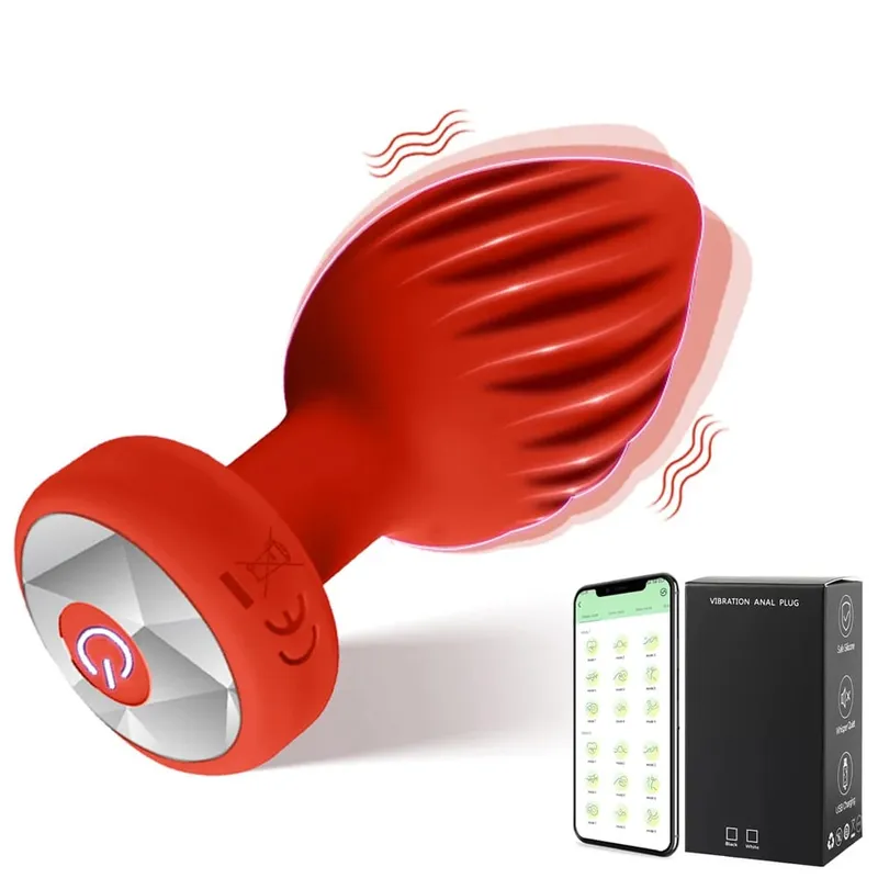 Drahtlose Bluetooth Anal Plug Vibrator Weibliche Vagina Stimulator APP Fernbedienung Butt Plug Massage Erwachsene Sex Spielzeug für Mann Frauen