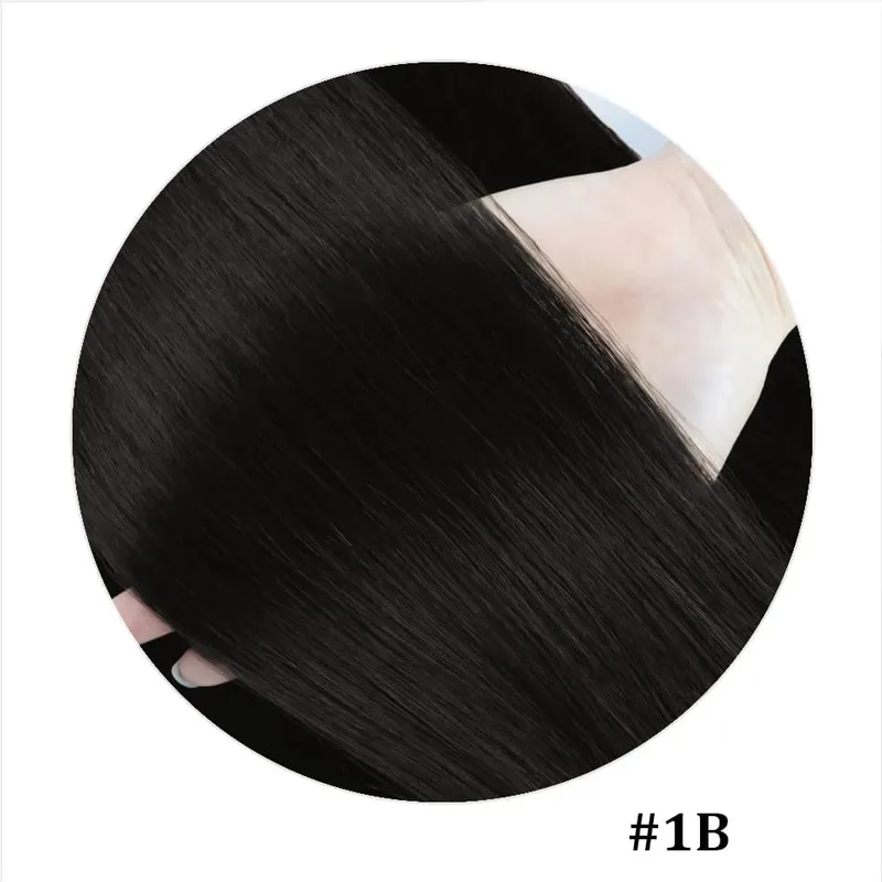 100% Human Hair Adhesive Glue Tape in Hair Extensions for Women Adding Hair Length And Volume Straight Remy Hair Extensions — image 11