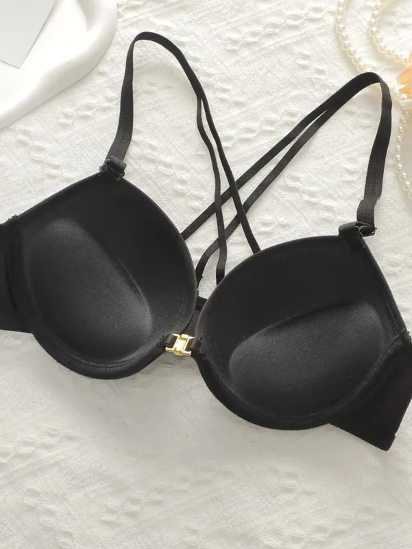 Women's Front Closure Push Up Bra and Panty Set Underwire Lingerie Set 2 Piece Underwear Sets Sexy Comfortable Daily Essentials — image 3