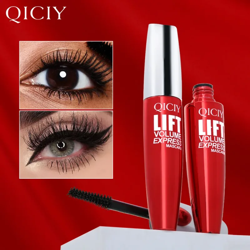 Fórmula 4D Volumizing Black Mascara Non-Clumping Cria cílios alongados e cheios Moda Maquiagem diária para os olhos — image 2