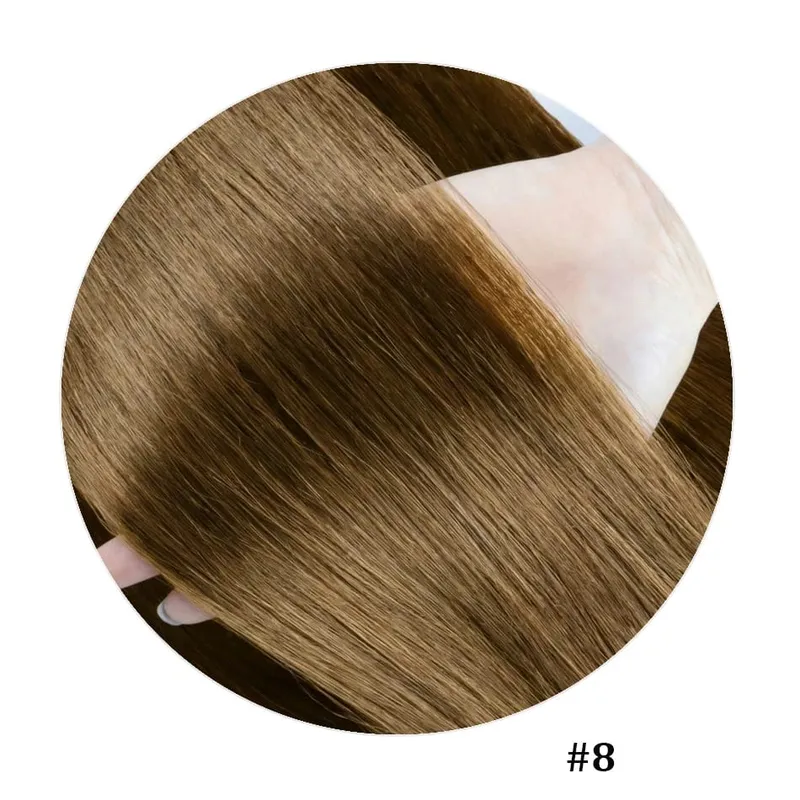 100% Human Hair Adhesive Glue Tape in Hair Extensions for Women Adding Hair Length And Volume Straight Remy Hair Extensions — image 15