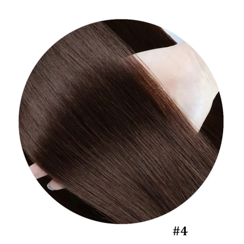 100% Human Hair Adhesive Glue Tape in Hair Extensions for Women Adding Hair Length And Volume Straight Remy Hair Extensions — image 13
