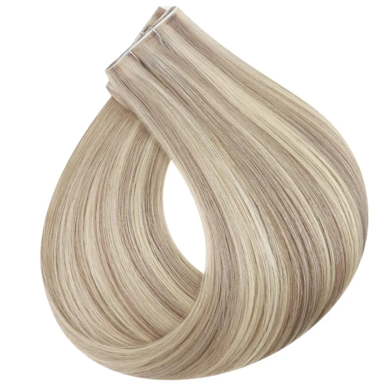 [NEW] Ugeat Remy Tape in Extensions Genius Human Hair Weft Pu Tape in Hair Extensions One Piece for Daily Office Look 50G