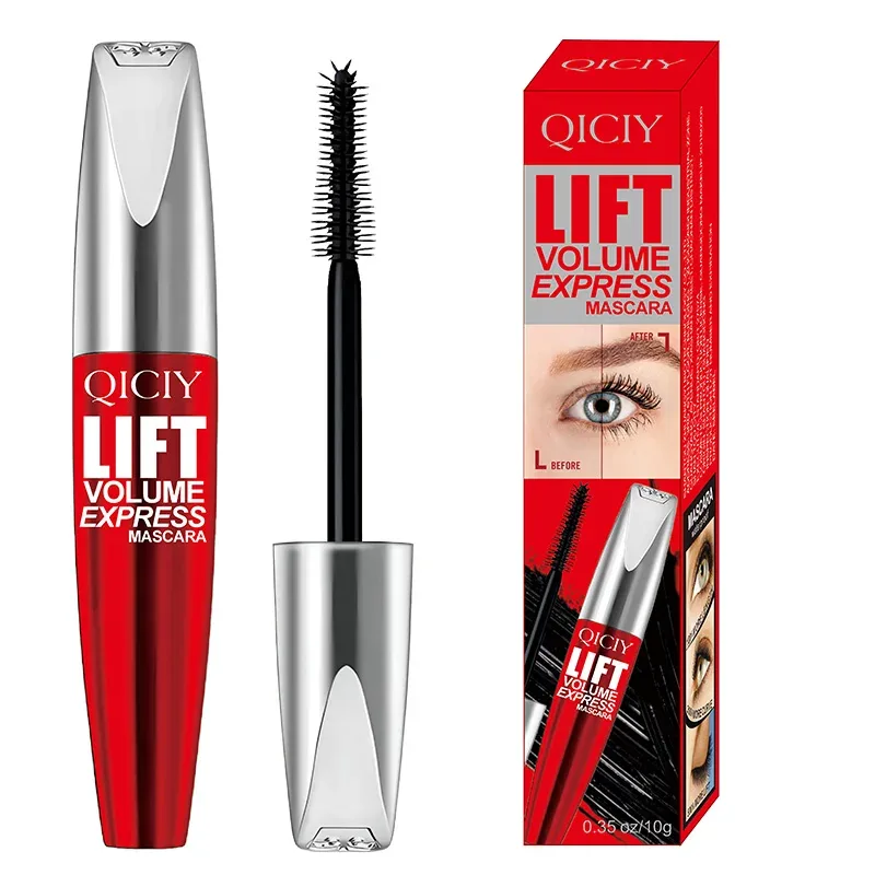 Fórmula 4D Volumizing Black Mascara Non-Clumping Cria cílios alongados e cheios Moda Maquiagem diária para os olhos