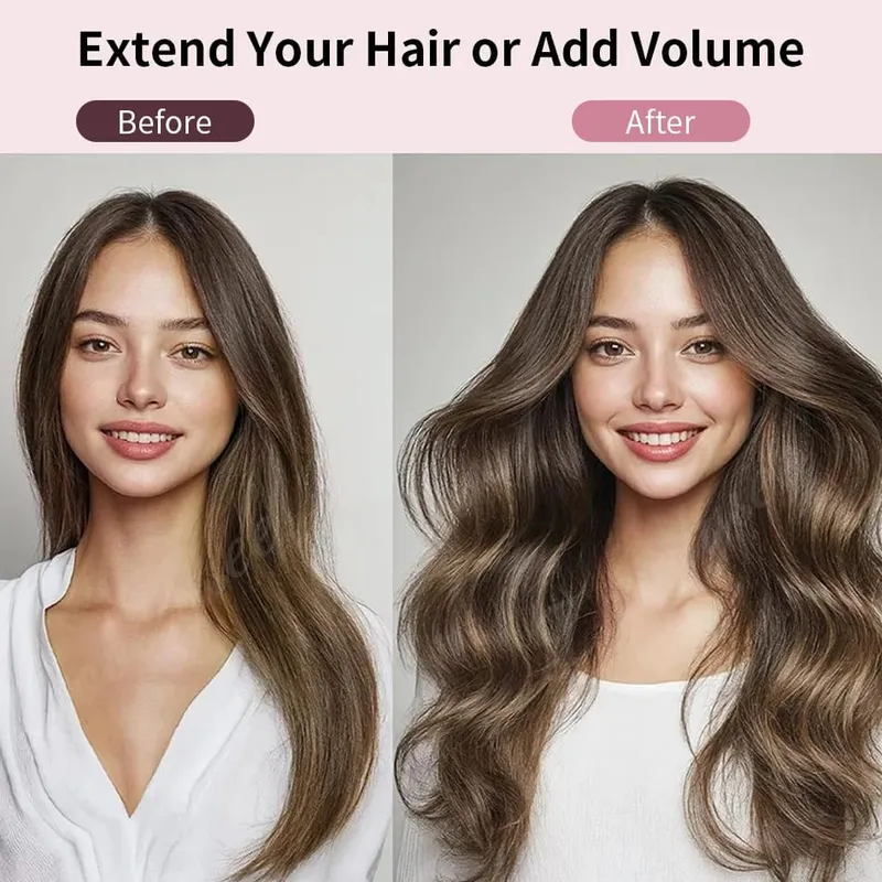 קלטת Balayage בתוספות שיער שיער אדם 100% שיער רמי ישר חלק בלתי נראה 20 יח'/40 יח' קלטת קלטת שיער אדם צ'יק אנד