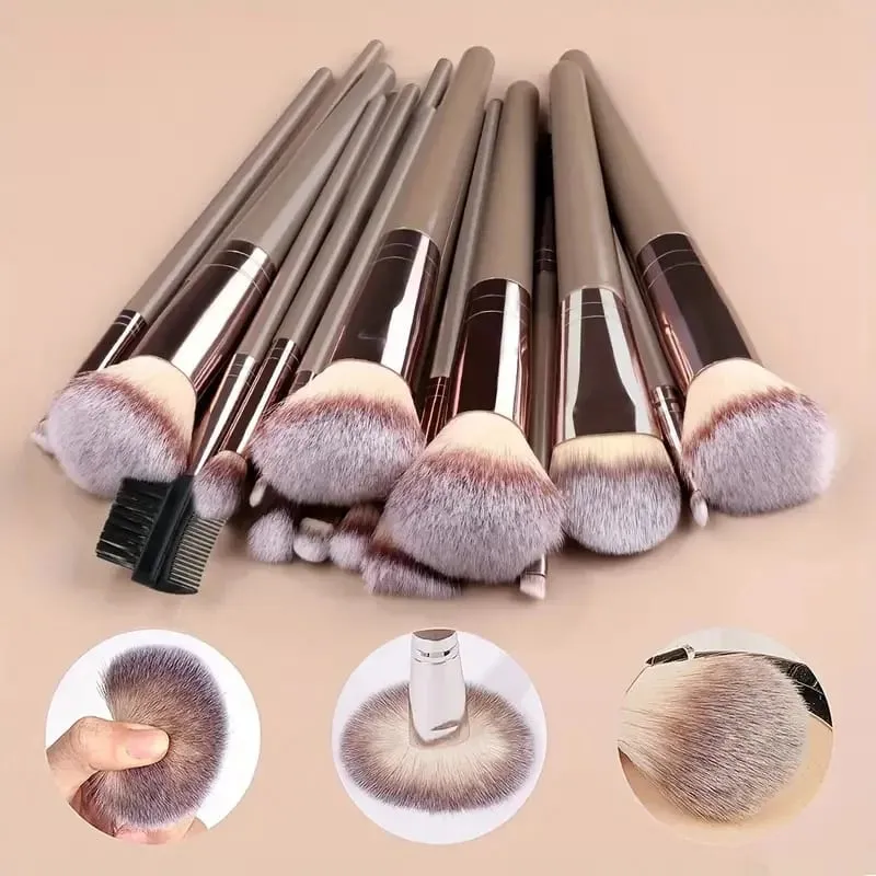 3-20Pcs Premium Makeup Brushes Set Soft Fluffy Beauty Cosmetic Foundation Makeup Brush Eyeshadow Blush Kabuki Make Up Tools