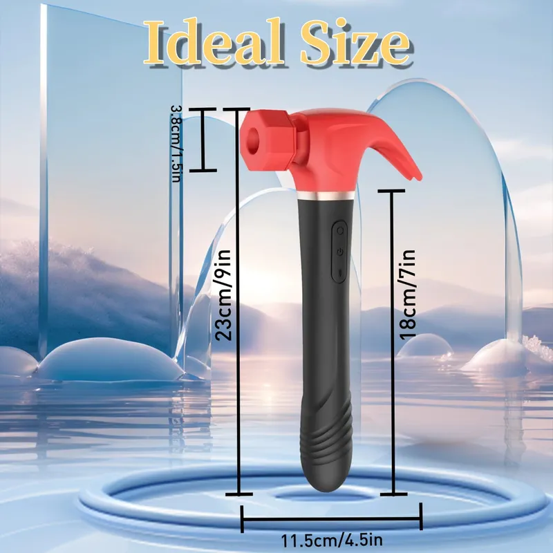 Hammer Vibrator Multifunctional Sex Machine G Spot Stimulation Telescopic Dildo Vaginal Masage Cit Sucking Female Masturbator — image 6