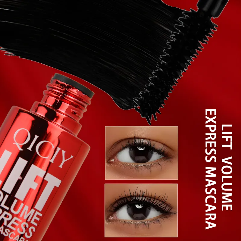 Fórmula 4D Volumizing Black Mascara Non-Clumping Cria cílios alongados e cheios Moda Maquiagem diária para os olhos — image 6