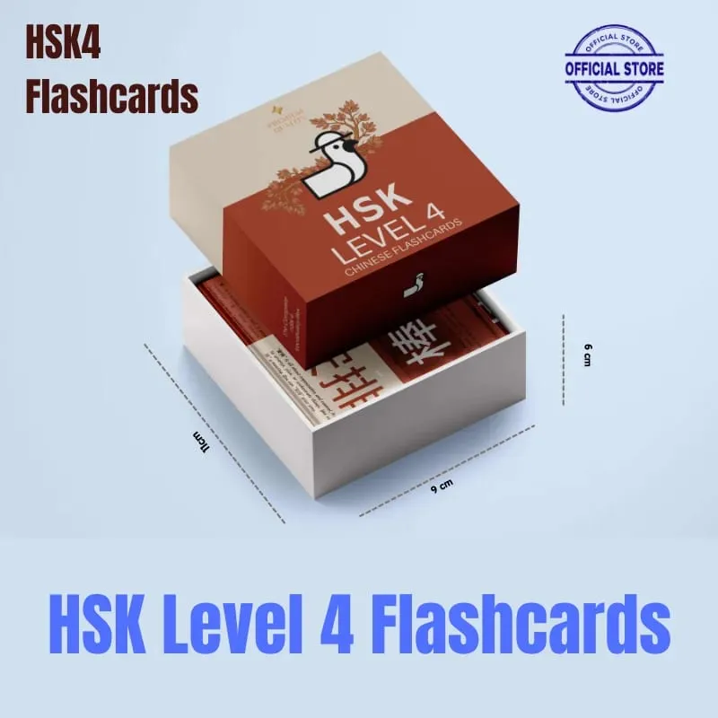 HSK 1 2 3 4 Flashcards Chinese Vocabulary Cards English Bilingual Learning Study Cards Mandarin Chinese Language Beginner to Int — image 2