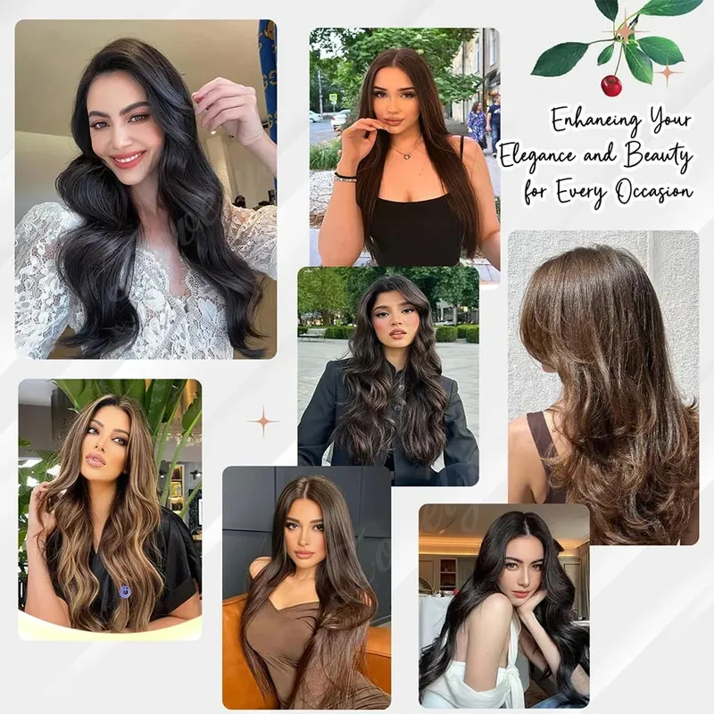 קלטת Balayage בתוספות שיער שיער אדם 100% שיער רמי ישר חלק בלתי נראה 20 יח'/40 יח' קלטת קלטת שיער אדם צ'יק אנד