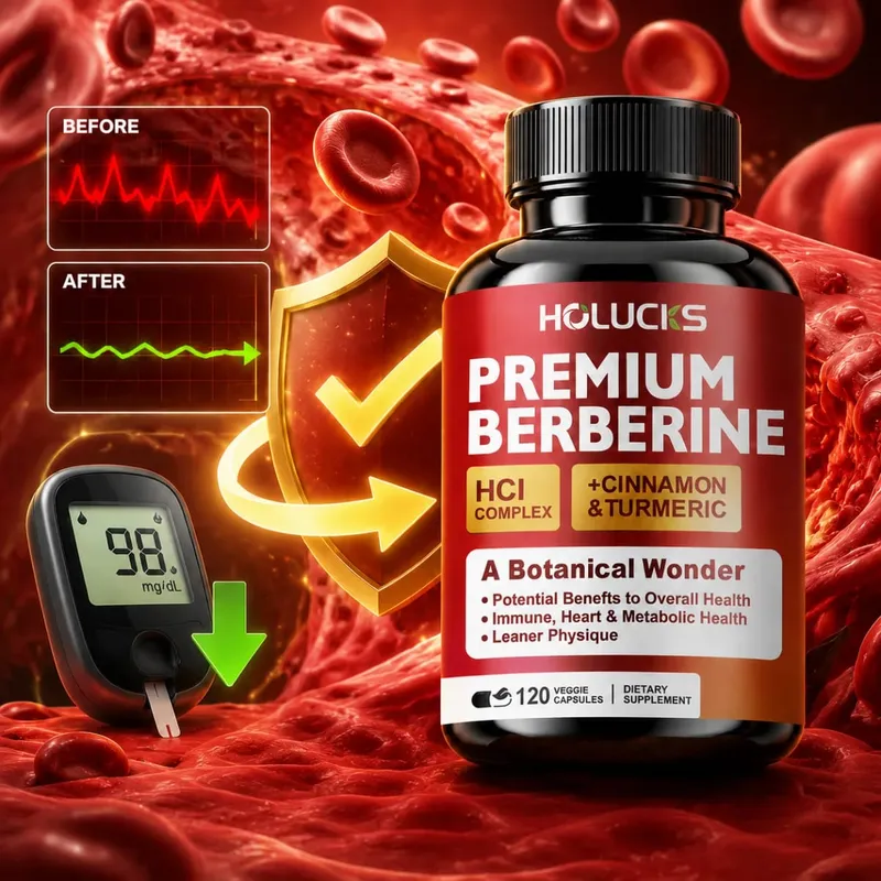 Berberine Capsules Support Blood Sugar Heart Metabolic Digestive Health Weight Management Liver Detox Antioxidant Immune — image 1