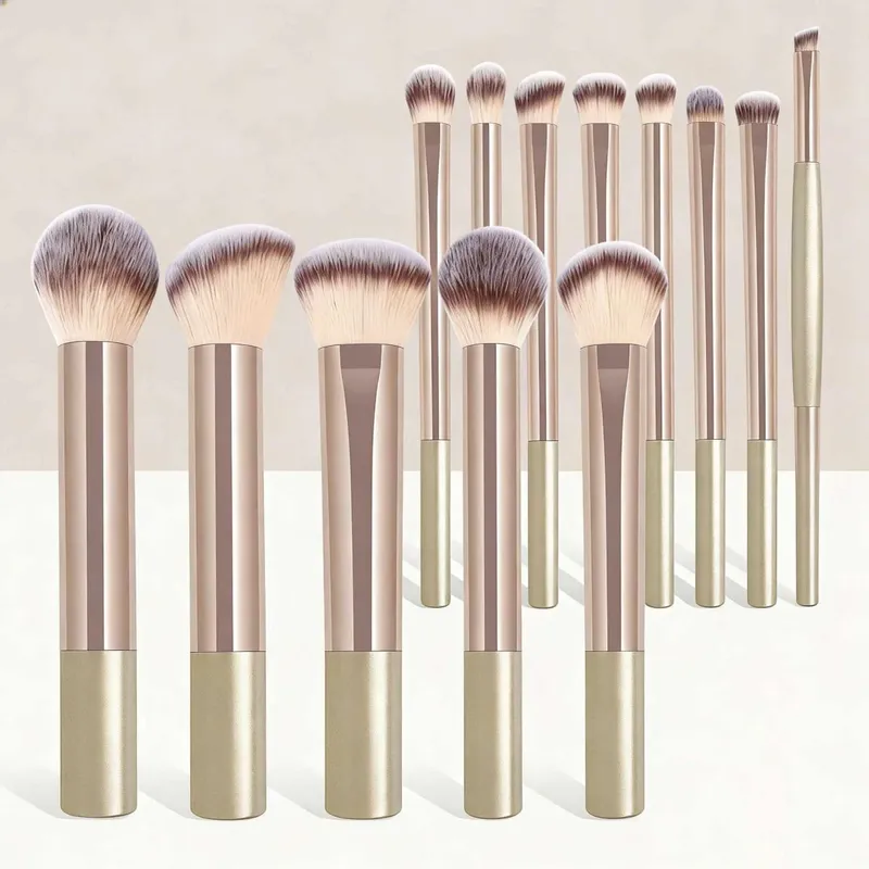 17Pcs Makeup Brush Set with Powder Puff Soft Foundation Blush Contour Powder & Eyeshadow Brushes Professional Cosmetic Tool