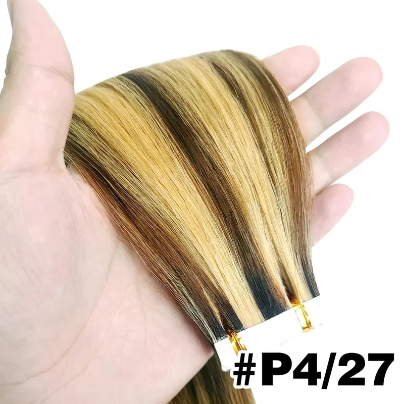 Tape in Human Hair Extension Straight Brazilian Human Hair Extension 2.5g 20pcs 50g Tapes Hair 100% Human Hair Natural Tape Hair
