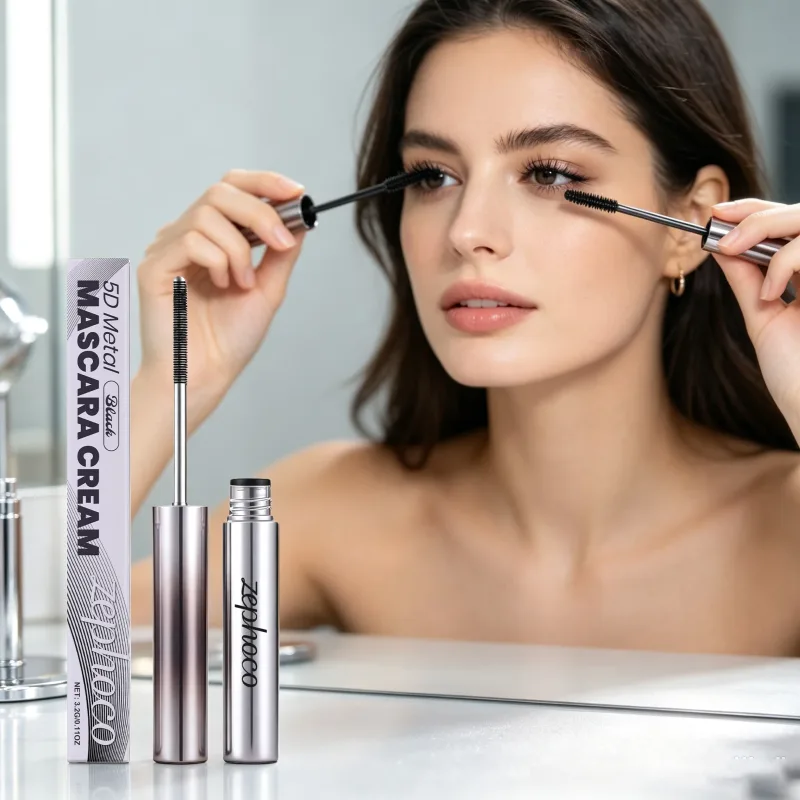 3.2G Black Mascara Cream Light Smooth Formula Smudge Resistant Sweatproof Curling Long Lasting Natural Hold Mascara Cream for Beauty Eye Makeup