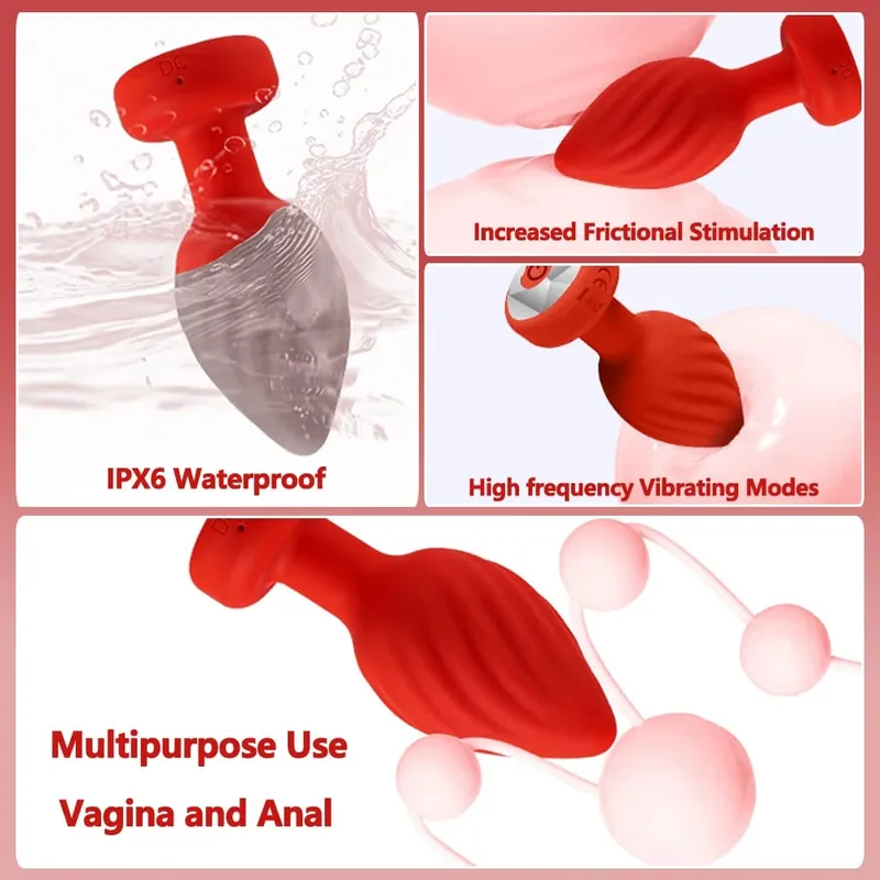 Drahtlose Bluetooth Anal Plug Vibrator Weibliche Vagina Stimulator APP Fernbedienung Butt Plug Massage Erwachsene Sex Spielzeug für Mann Frauen