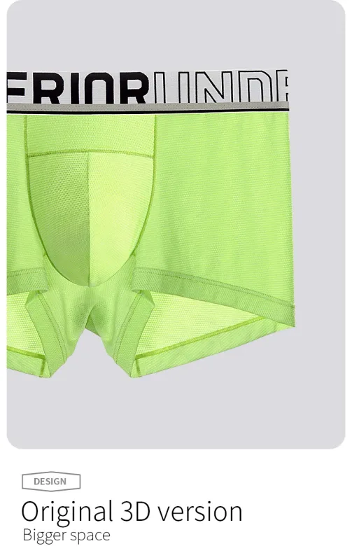 52025 Men's Air-Mesh Boxers – U-Pouch Support, Advanced Airflow Ventilation, Quick-Dry Cooling Comfort and Dynamic Stretch — image 5
