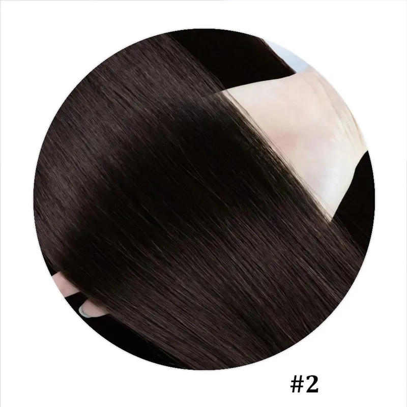 100% Human Hair Adhesive Glue Tape in Hair Extensions for Women Adding Hair Length And Volume Straight Remy Hair Extensions — image 12