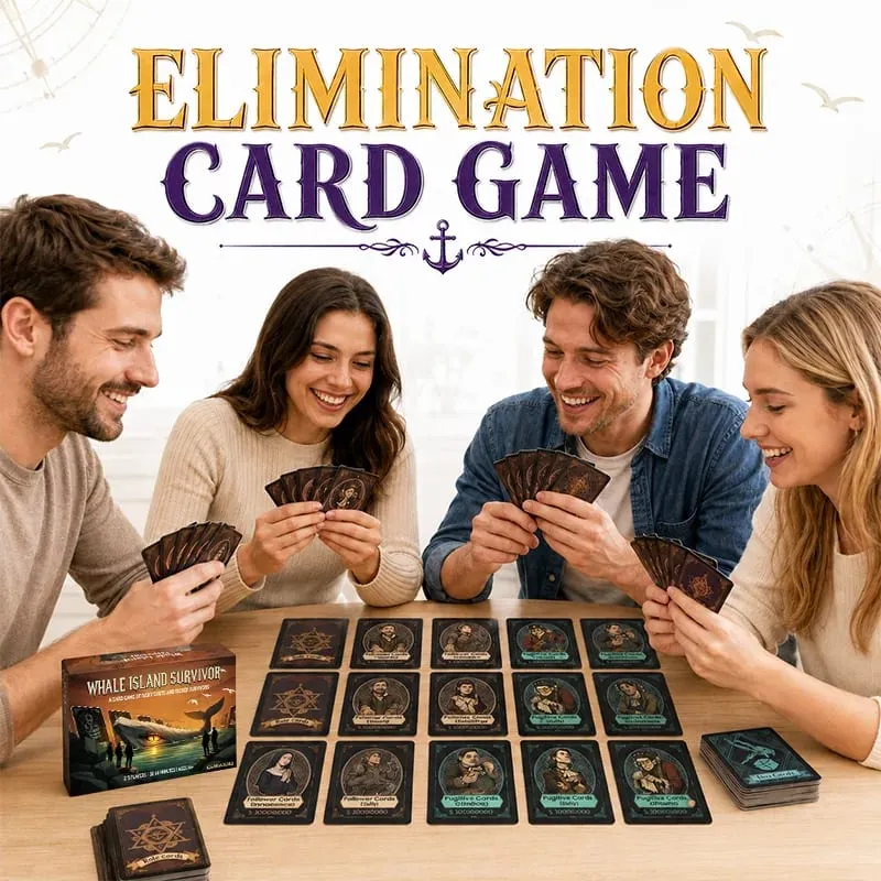 Whale Island Survivor Card Game for 2-5 Players Survival Strategy Adventure with Role Cards Skill Choices Ages 14+ — image 3