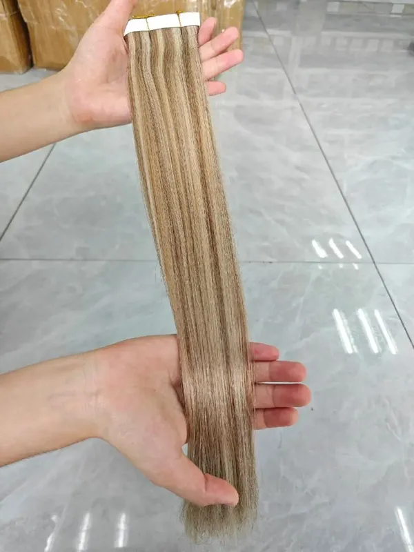 [NEW] Ugeat Remy Tape in Extensions Genius Human Hair Weft Pu Tape in Hair Extensions One Piece for Daily Office Look 50G
