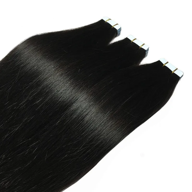 Tape in Hair Extensions Straight Remy Human Hair Seamless Invisible Skin Weft Remy Double Sided Adhesive Vietnamese Human Hair 50g/pack 16-26 inches