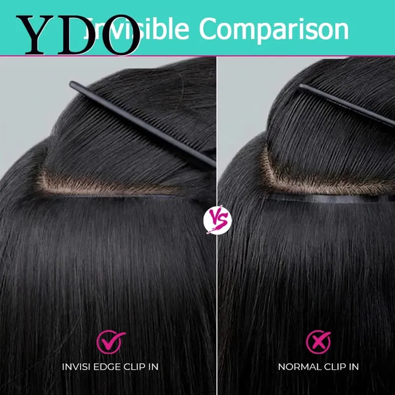 Kinky Curly Seamless Clip Ins Human Hair PU Clip In Hair Extensions For Black Women Afro Deep Curly Clip In Hair Extensions — image 6