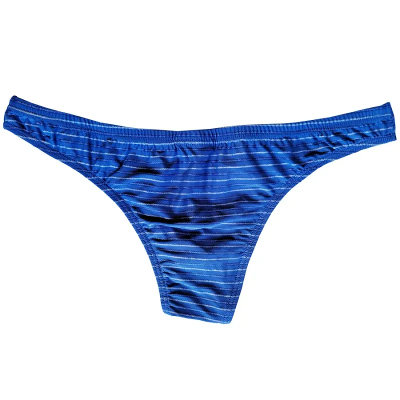 5 Men Sexy Briefs Stripe Bikini Breathable Soft Underwear Cucea Underpants Man Comfortable Gay Pants Cueca Male Panties C903-1 — image 3