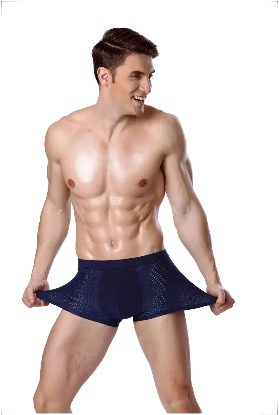 8 pcs/Lot sous-vêtements Boxer shorts hommes caleçons hommes maille été homme sexy pochette chaude culottes grandes tailles 5xl 6xl 7xl 8xl troncs