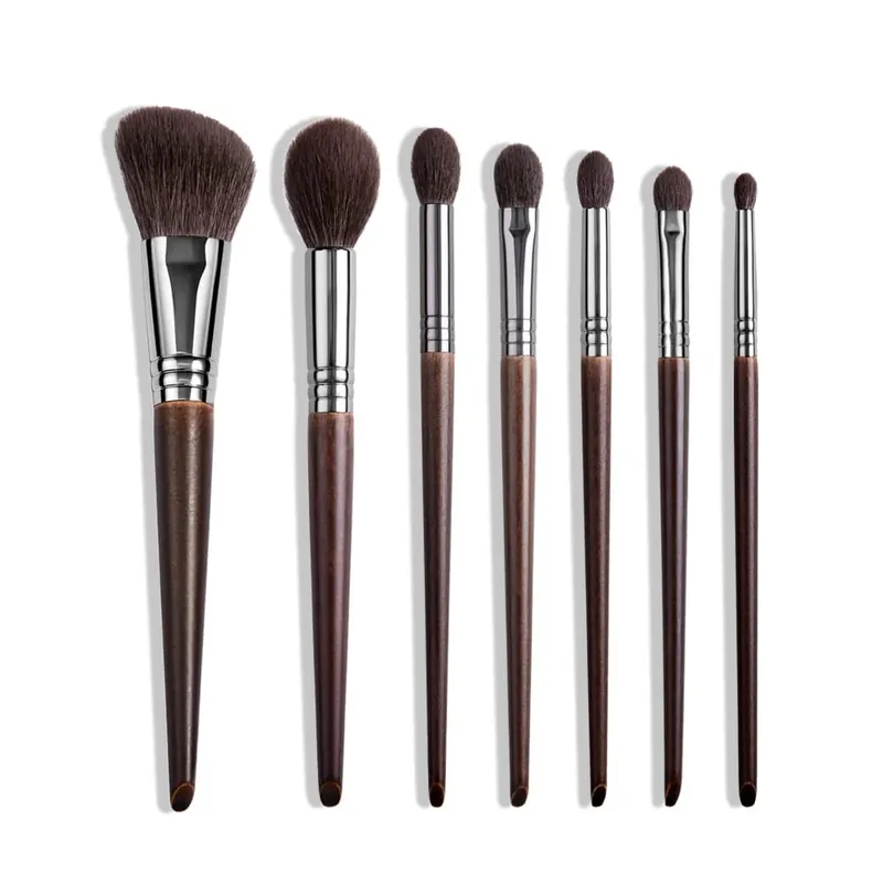OVW Make-up-Pinsel-Set aus natürlichem Ziegenhaar, Profi-Set, zum Schminken, Mischen, Verwischen, Schattieren — image 8