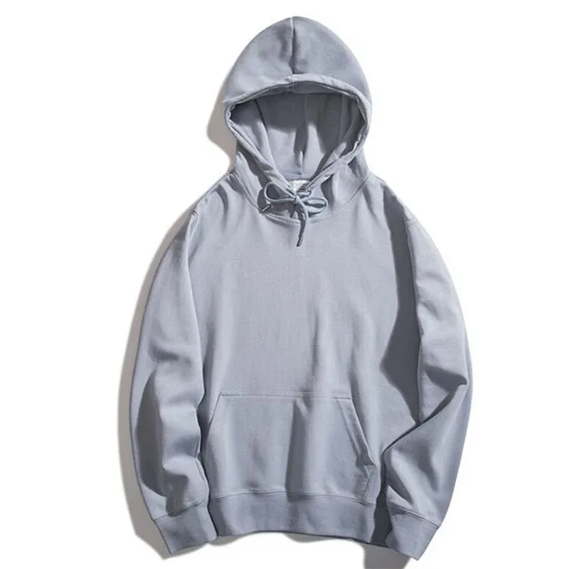Sweat à capuche très fin pour hommes, grande taille, sweat-shirt basique, décontracté, ample, chemises de Sport, solides, hauts pour hommes, nouvelle collection printemps été — image 5