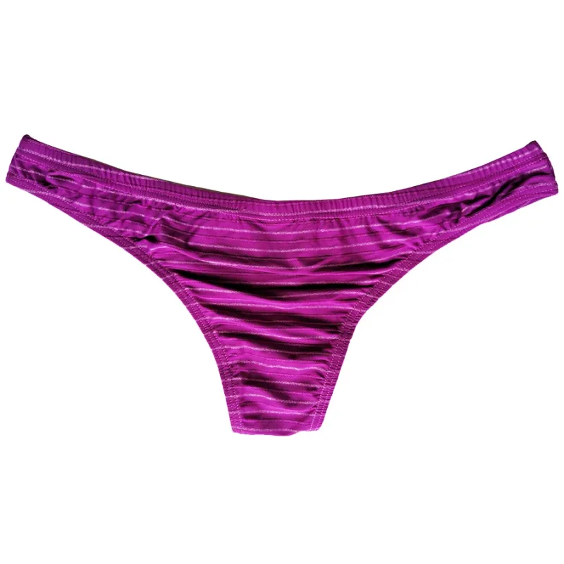 5 Men Sexy Briefs Stripe Bikini Breathable Soft Underwear Cucea Underpants Man Comfortable Gay Pants Cueca Male Panties C903-1 — image 9