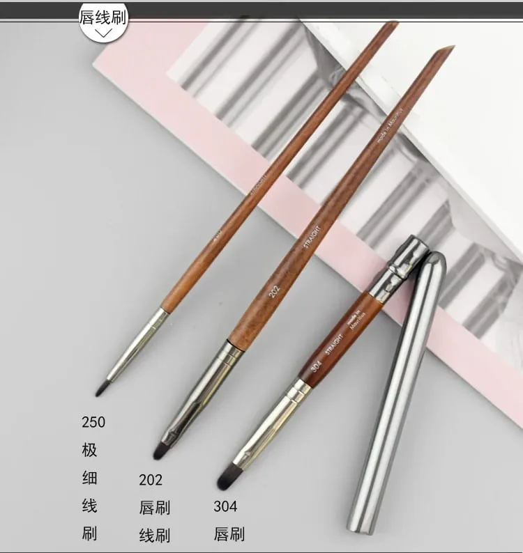 Pennelli per trucco occhi in legno naturale set completo Ombretto Pro Crease Kit per trucco sfumino evidenziatore sopracciglio Pennello per ciglia labbra pratico — image 29