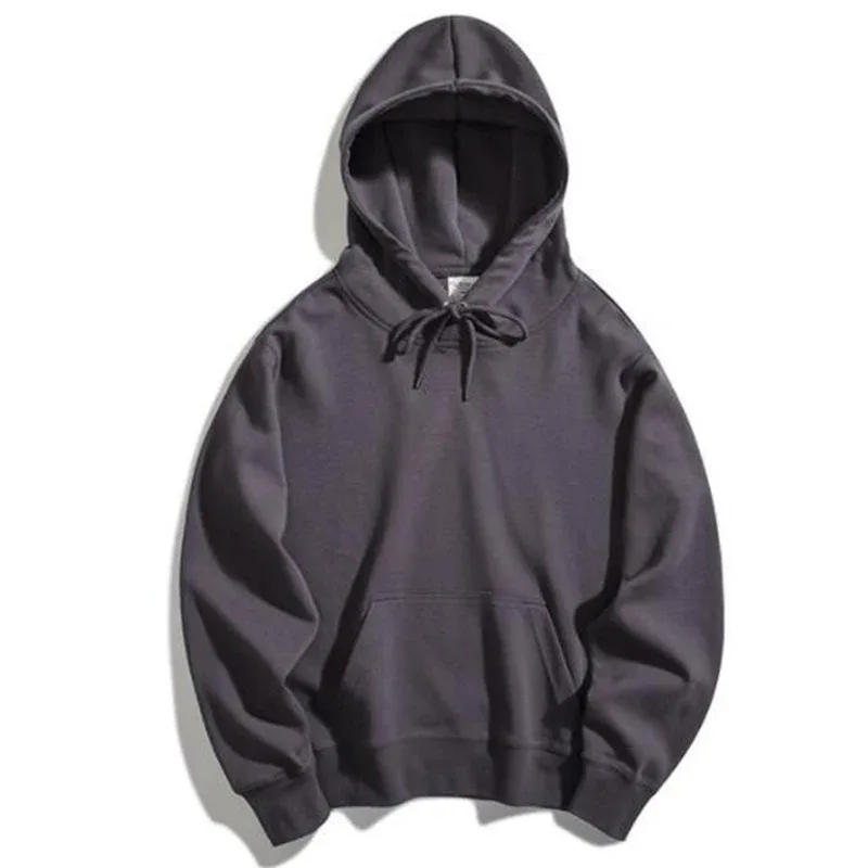 Sweat à capuche très fin pour hommes, grande taille, sweat-shirt basique, décontracté, ample, chemises de Sport, solides, hauts pour hommes, nouvelle collection printemps été — image 4