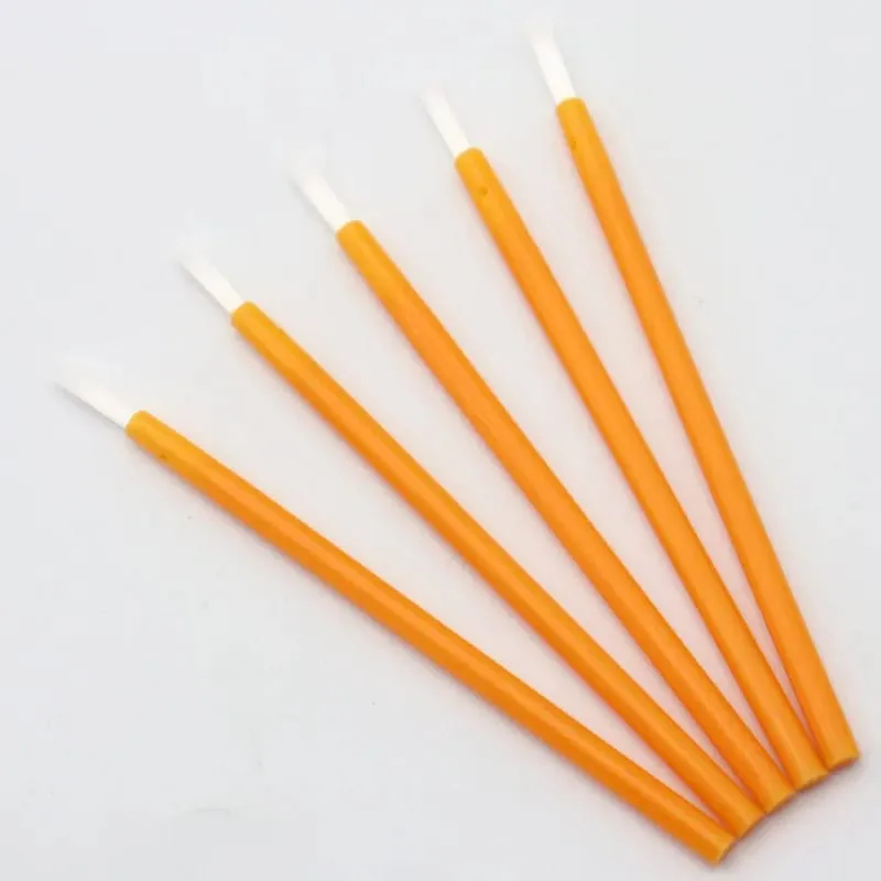 50 Pcs Disposable Nylon Lip Brush Lipstick Lip Glossy Wands Clean Applicator Lip Eyeshadow Gloss Brushes Cosmetic Makeup Tools