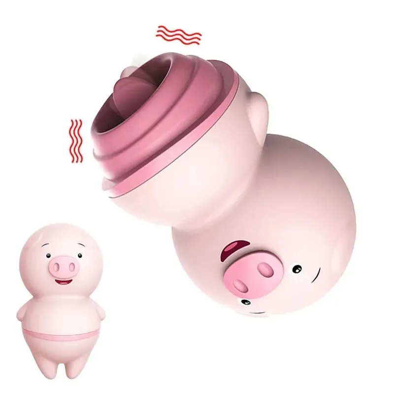 Female Tongue Licking Clitoris Sucking Vibrators Piggy G Spot Vagina Massager Vacuum Stimulator Sex Toys for Women Adults Goods — image 4
