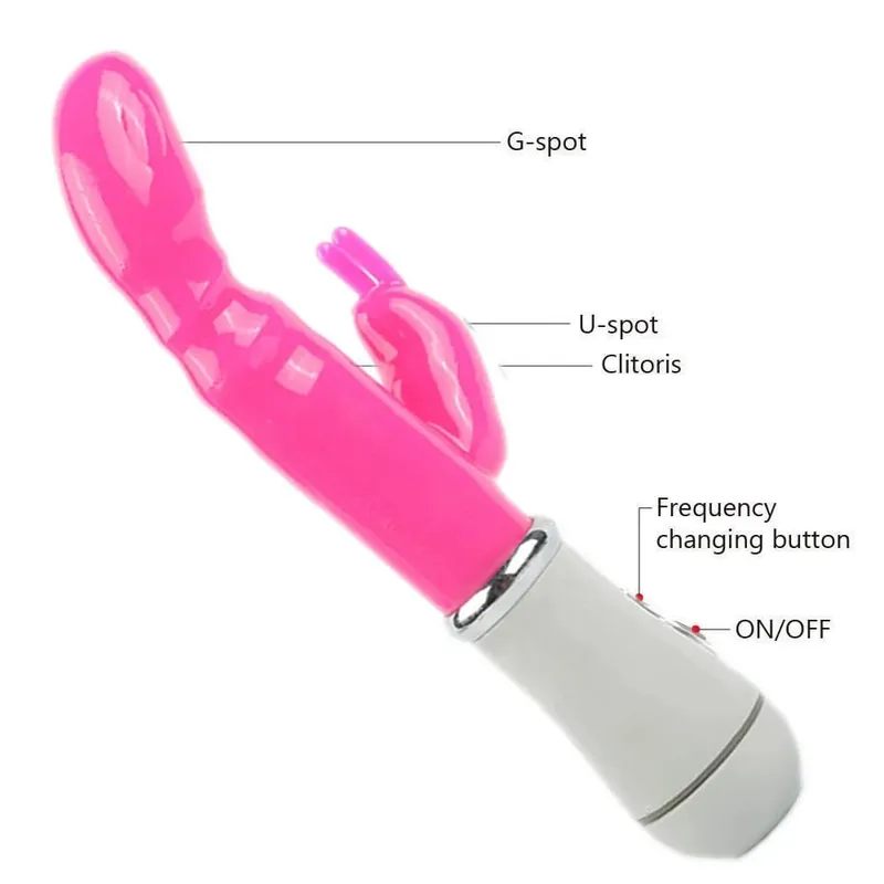 G Spot Rabbit Vibrator for Women Dual Vibration Dildo Waterproof Female Vagina Clitoris Massager Adult Sex Toys Erotic Products — image 5