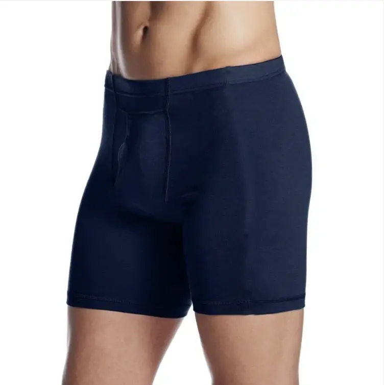 Seluar Dalam Lelaki Merino Wool Long Drop Boxer Brief 100% Bulu Merino Lapisan Asas 240G Lelaki Sukan Seluar Dalam Kecergasan Bernafas — image 2