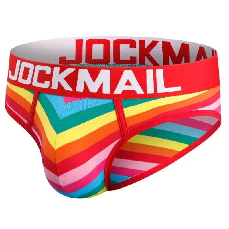 Jockmail Sexy Men's Underwear Briefs Cotton Low Rise Underpant Net yarn Lace, Breathable Summer Shorts calzoncillos hombre slip — image 31