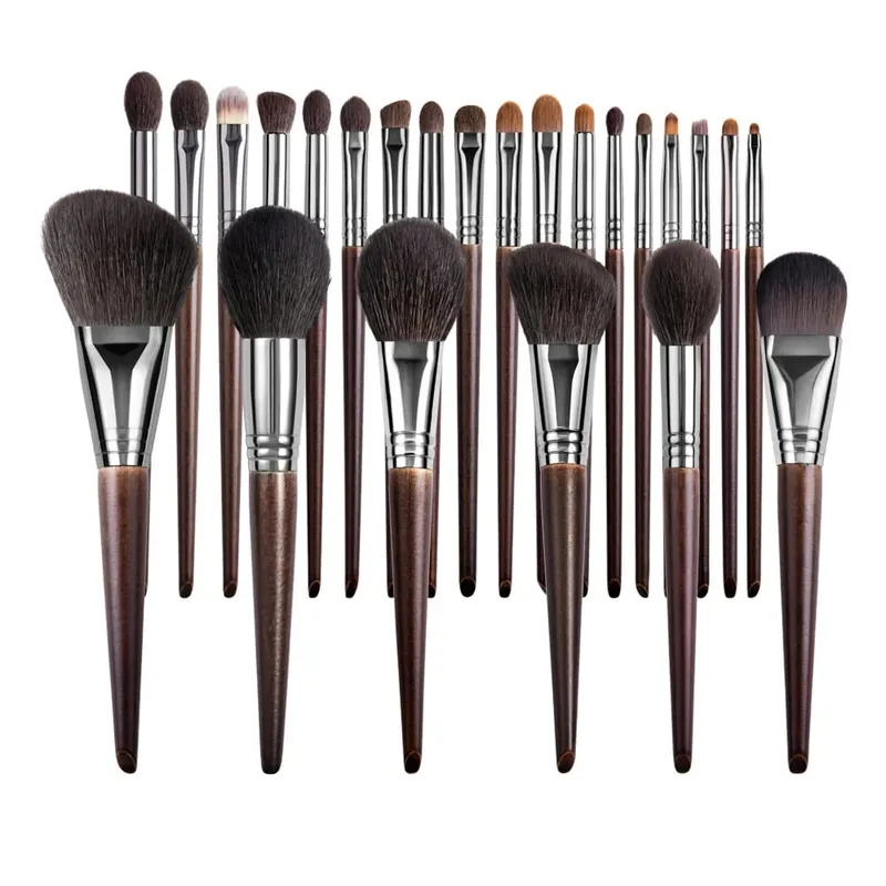 OVW Make-up-Pinsel-Set aus natürlichem Ziegenhaar, Profi-Set, zum Schminken, Mischen, Verwischen, Schattieren — image 11