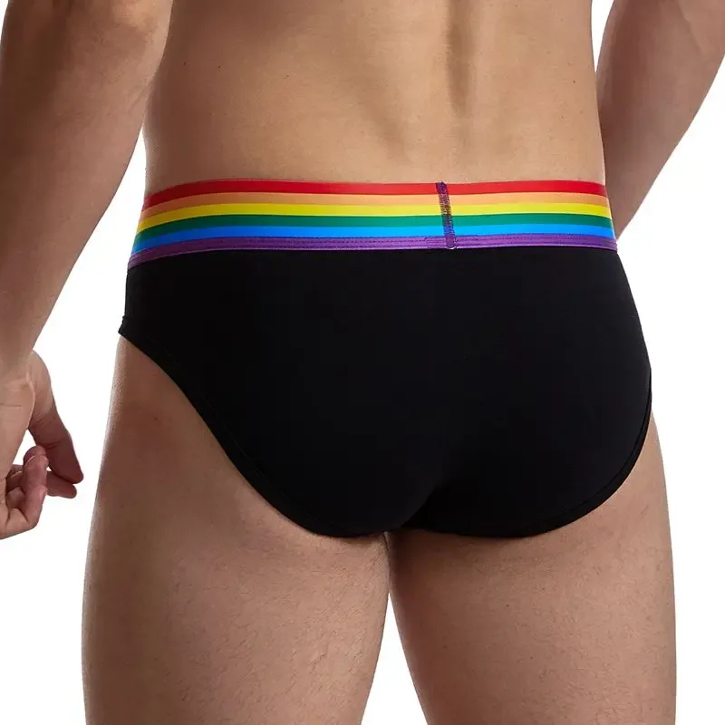 Jockmail Sexy Men's Underwear Briefs Cotton Low Rise Underpant Net yarn Lace, Breathable Summer Shorts calzoncillos hombre slip — image 13