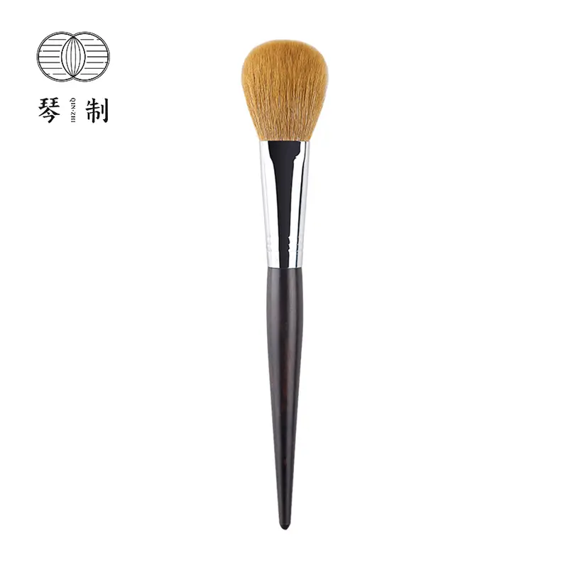 G038 Flat Blush Brush QINZHI Professional Handmade Make Up Brush Soft Goat Hair Synthetic Fiber Makeup Brushes
