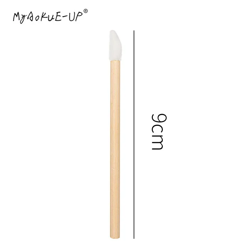 50 Cái/gói Dùng Một Lần Tre Cọ Môi Hàng Mi Micro Brush Applicator Công Cụ Cây Nối Mi Nữ Dụng Cụ Trang Điểm — image 3