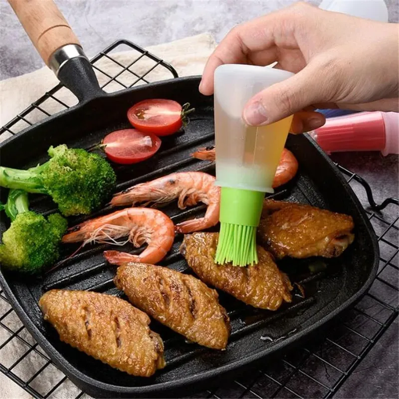 Ferramentas de cozinha escova de garrafa de silicone resistente a altas temperaturas escova de óleo para churrasco doméstico escova de óleo de cozimento utensílios de cozinha