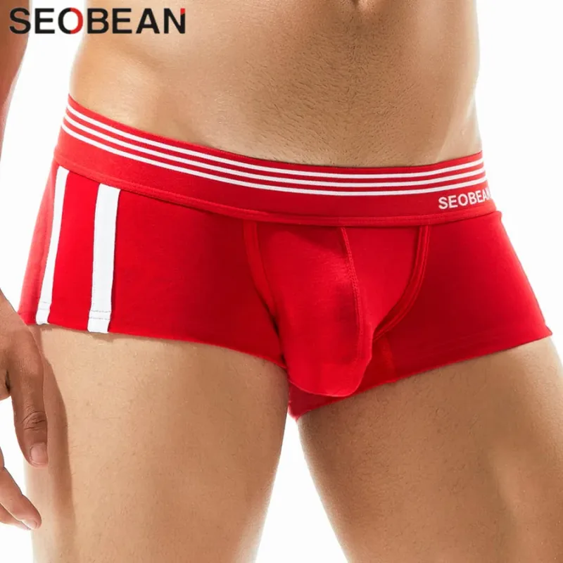 Men's Breathable Cotton Boxer Briefs U-Convex Pouch Low-Waist Comfortable Stretch Soft Underwear for Daily Casual 3256810339324873 — image 4