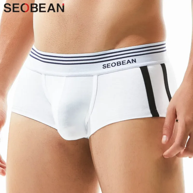 Men's Breathable Cotton Boxer Briefs U-Convex Pouch Low-Waist Comfortable Stretch Soft Underwear for Daily Casual 3256810339324873 — image 3