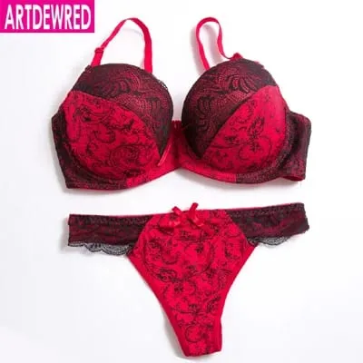 Original authentic high grade push up bra thong sets bras for women underwear bra set lace sexy lingerie panty female underwear — image 12