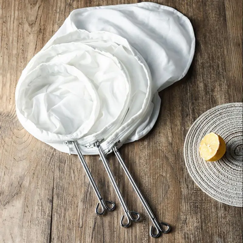 Wiederverwendbarer Stoff-Mesh-Filter, Nussmilchbeutel, Sieb, Sieb für Sojabohnensaft, Kräutertee, kaltgebrühter Tropfkaffeefilter, Küchenwerkzeug — image 1