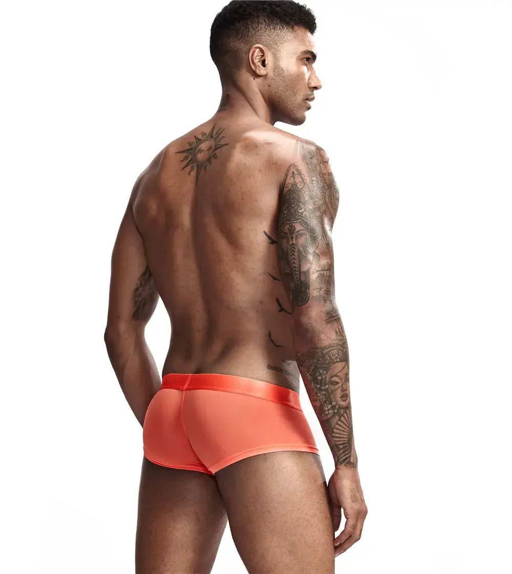 Jockmail Mens Panties Sexy Boxer Translucent Seamless Hombre Ice Silk Calcinhas New Brazilian Underwear Funny Lenceria De Hombre