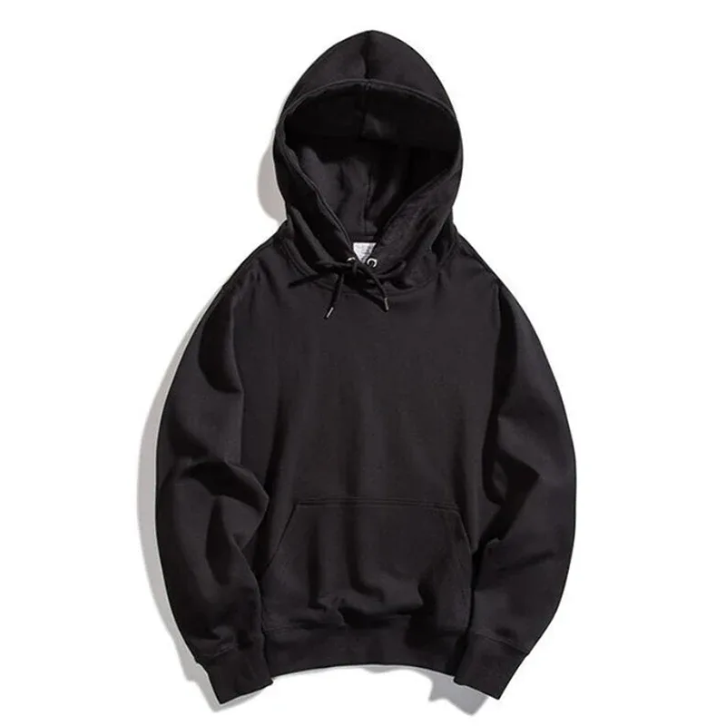 Sweat à capuche très fin pour hommes, grande taille, sweat-shirt basique, décontracté, ample, chemises de Sport, solides, hauts pour hommes, nouvelle collection printemps été — image 3